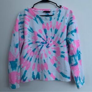 Generation Love Pink and Blue Tie-Dye Sweatshirt